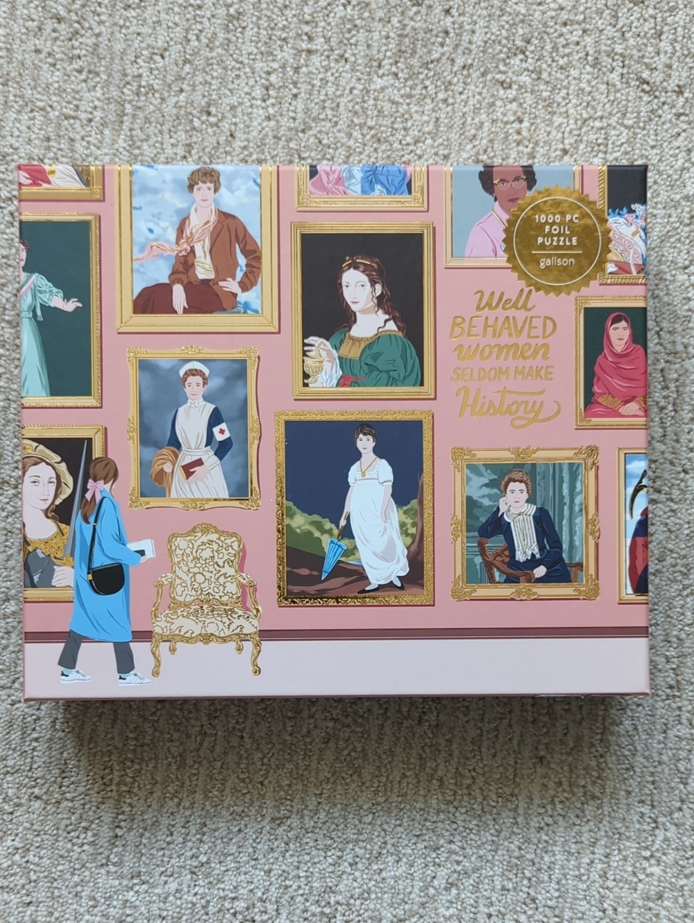 Galison "Well Behaved Women Make History" 1000-Piece Foil Puzzle